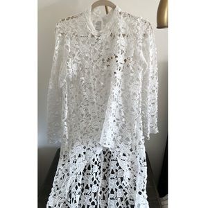 Lace Blouse Hi Low Blouse NWT